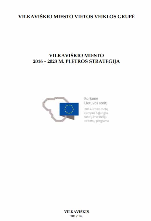 Vilkaviškio miesto plėtros strategija 2016-2023
